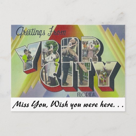 フロリダ州Ybor City ポストカード (正面)