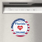 フロリダ愛トランプ愛国的冷蔵庫 マグネット (インサイチュ (食洗機))