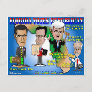 フロリダ投票4共和党員 ポストカード