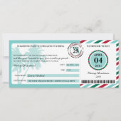 フロリダ搭乗券 招待状 (正面)