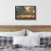 フロリダ来州鍵西部の夕日の嵐 キャンバスプリント (インサイチュ (寝室))