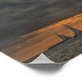 フロリダ来州鍵西部の夕日の嵐 ポスター (角)