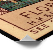 フロリダ水噴水ヴィンテージ ポスター (角)