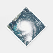 フロリダ沖のハリケーン紙 スタンダードランチョンナプキン (角)