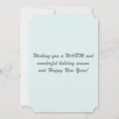 フロリダ湾の帆船からメリークリスマス シーズンカード (裏面)