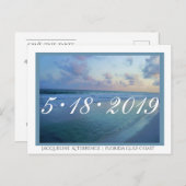 フロリダ湾岸の日付を保存 案内ポストカード (正面/裏面)