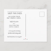 フロリダ湾岸の日付を保存 案内ポストカード (裏面)