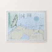 フロリダ湾海岸の航海のなパズルの地図 ジグソーパズル (横)