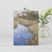 フロリダ湿地の荒野の草とヤシの木 招待状 (スタンド正面)