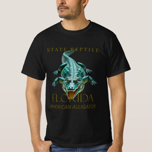 フロリダ準州アメリカアリゲーター Tシャツ (正面)