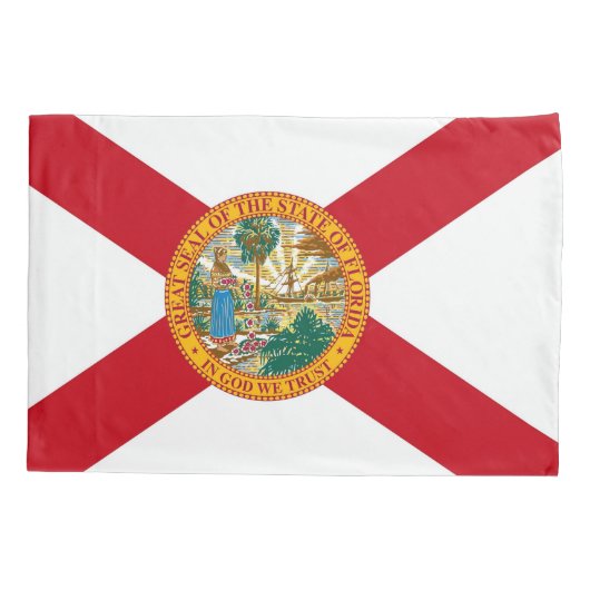 フロリダ独身の州の愛国的なピローケース国旗 枕カバー (裏面)