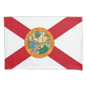 フロリダ独身の州の愛国的なピローケース国旗 枕カバー (正面)