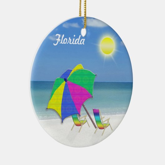 フロリダ産の熱帯クリスマスオーナメント セラミックオーナメント (右)