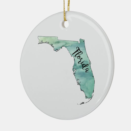 フロリダ絵画州イラストレーションオーナメント セラミックオーナメント (左)
