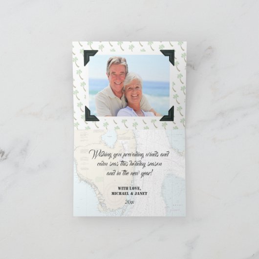 フロリダ航海のから熱帯ハッピーホリデー シーズンカード (内部)