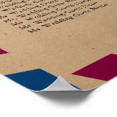 フロリダ航空結婚便の客席表 ポスター (角)