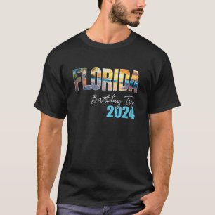 フロリダ誕生日トリップ2024休暇パーティークルーCru Tシャツ