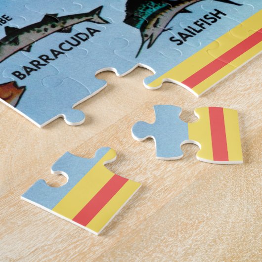 フロリダ鍵の素晴らしい魚 ジグソーパズル (側面)