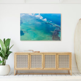 フロリダ鍵ズアイランズfrom The Sky Florida キャンバスプリント