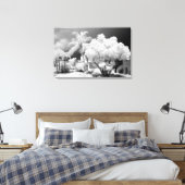 フロリダ鍵ズハウスとそのヤシの木,アメリカ。 2 キャンバスプリント (インサイチュ (寝室))