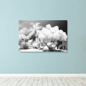 フロリダ鍵ズハウスとそのヤシの木,アメリカ。 2 キャンバスプリント (インサイチュ (ウッドフロア))