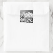 フロリダ鍵ズハウスとそのヤシの木，アメリカ。 2 スクエアシール (バッグ)