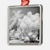 フロリダ鍵ズハウスとアメリカ合衆国のヤシの木。2 メタルオーナメント (左)