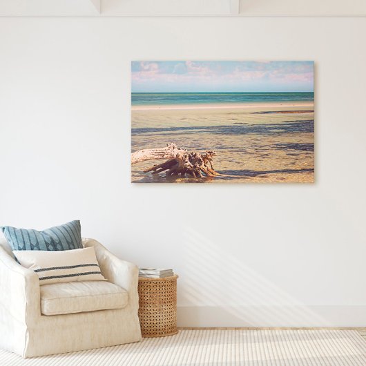 フロリダ鍵ズバイアホンダドリフトウッドビーチ キャンバスプリント