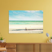 フロリダ鍵ズバイアホンダペリカンビーチシーン キャンバスプリント (インサイチュ (リビング))