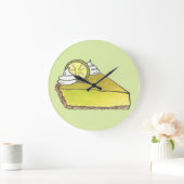 フロリダ鍵ライムパイスライスグルメキッチン ラージ壁時計 (ホーム)