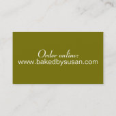 フロリダ鍵ライムパイベーカリーバイ焼いたパティシシェフ 名刺 (裏面)