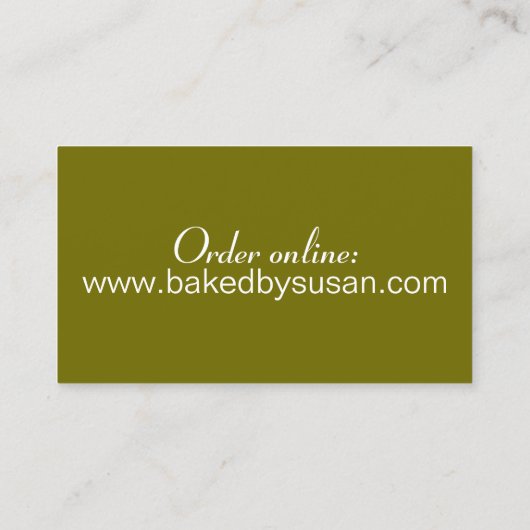 フロリダ鍵ライムパイベーカリーバイ焼いたパティシシェフ 名刺 (裏面)