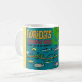 フロリダ鍵魚釣りマグ コーヒーマグカップ