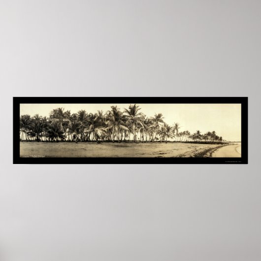 フロリダ鍵魚釣り写真1912 ポスター (正面)