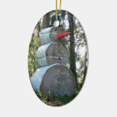 フロリダ雪だるまオーナメント セラミックオーナメント (左)