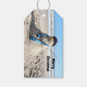 フロリダ雪だるま-ビーチ – クリスマスプレゼントラベル ギフトタグ (正面)