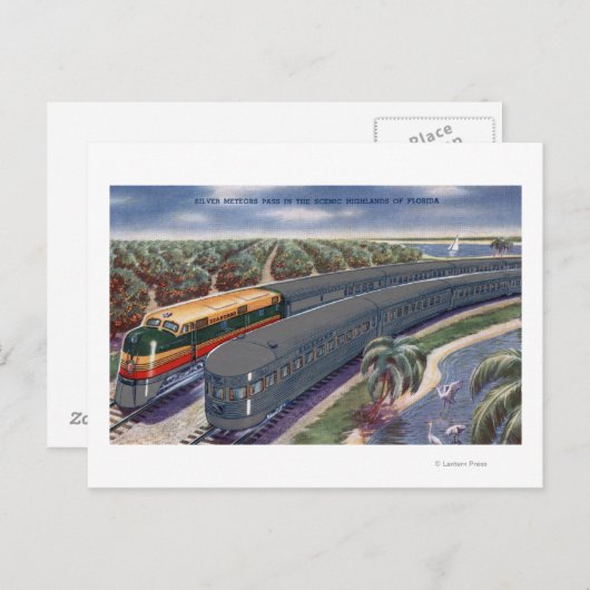 フロリダ高地の銀流星「船」 ポストカード (正面/裏面)