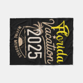 フロリダ2025家族旅行フレンズグループバケーションマ フリースブランケット (正面(横))