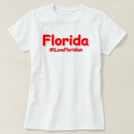 "フロリダ"かわいいデザイン。買今 Tシャツ (デザイン正面)