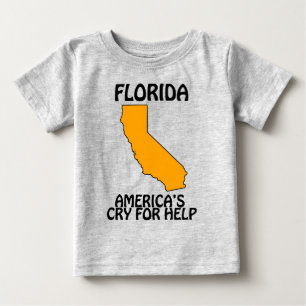 フロリダ - アメリカの助けを求める叫び ベビーTシャツ