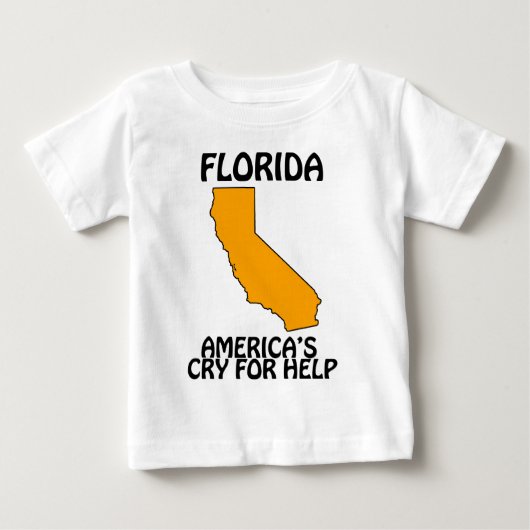 フロリダ - アメリカの助けを求める叫び ベビーTシャツ (正面)