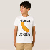 フロリダ - アメリカの助けを求める叫び Tシャツ (正面フル)