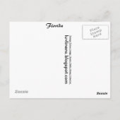 フロリダ、ウィンターズ ポストカード (裏面)