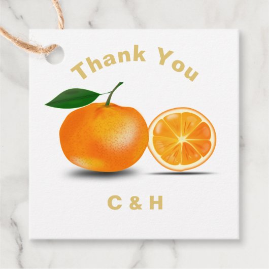 フロリダ オレンジ&ブラッサム オーダーメイド フェイバータグ (正面)