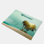 フロリダ。 -カスタマイズ可能なイラストレーション ドアマット (アングル)