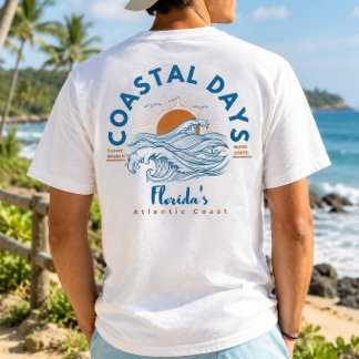 フロリダ コーストの日々 アトランティック ビーチの波 Tシャツ
