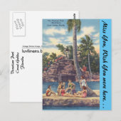 フロリダ、コーラルゲーブルズ、ベネチアンプール ポストカード (正面/裏面)