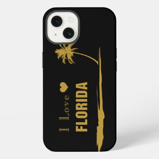 フロリダ・ゴールド大好き iPhoneケース (裏面)