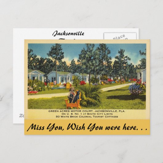 フロリダ、ジャクソンビル、グリーンエーカー ポストカード (正面/裏面)