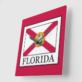 フロリダ スクエア壁時計 (傾斜)